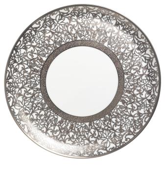 Flat cake plate white - Raynaud
